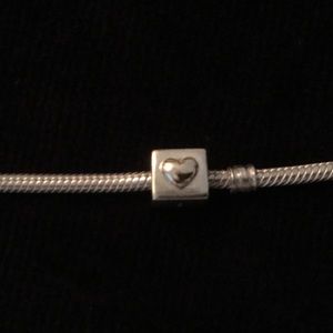 Pandora Retired Silver/Gold “I Love You ❤️” charm